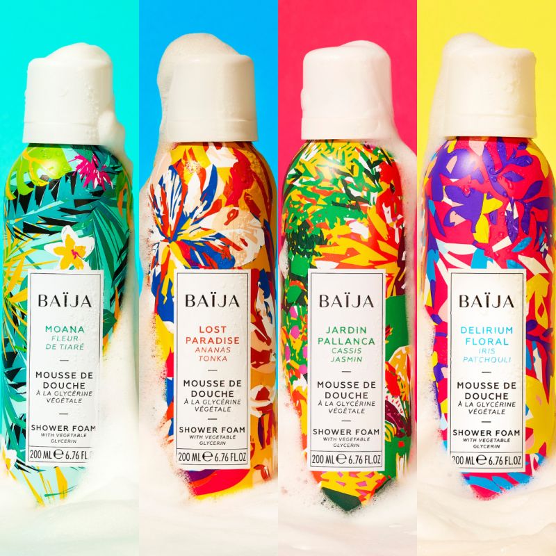 Mousse de douche 200ml Baïja (4 parfums)