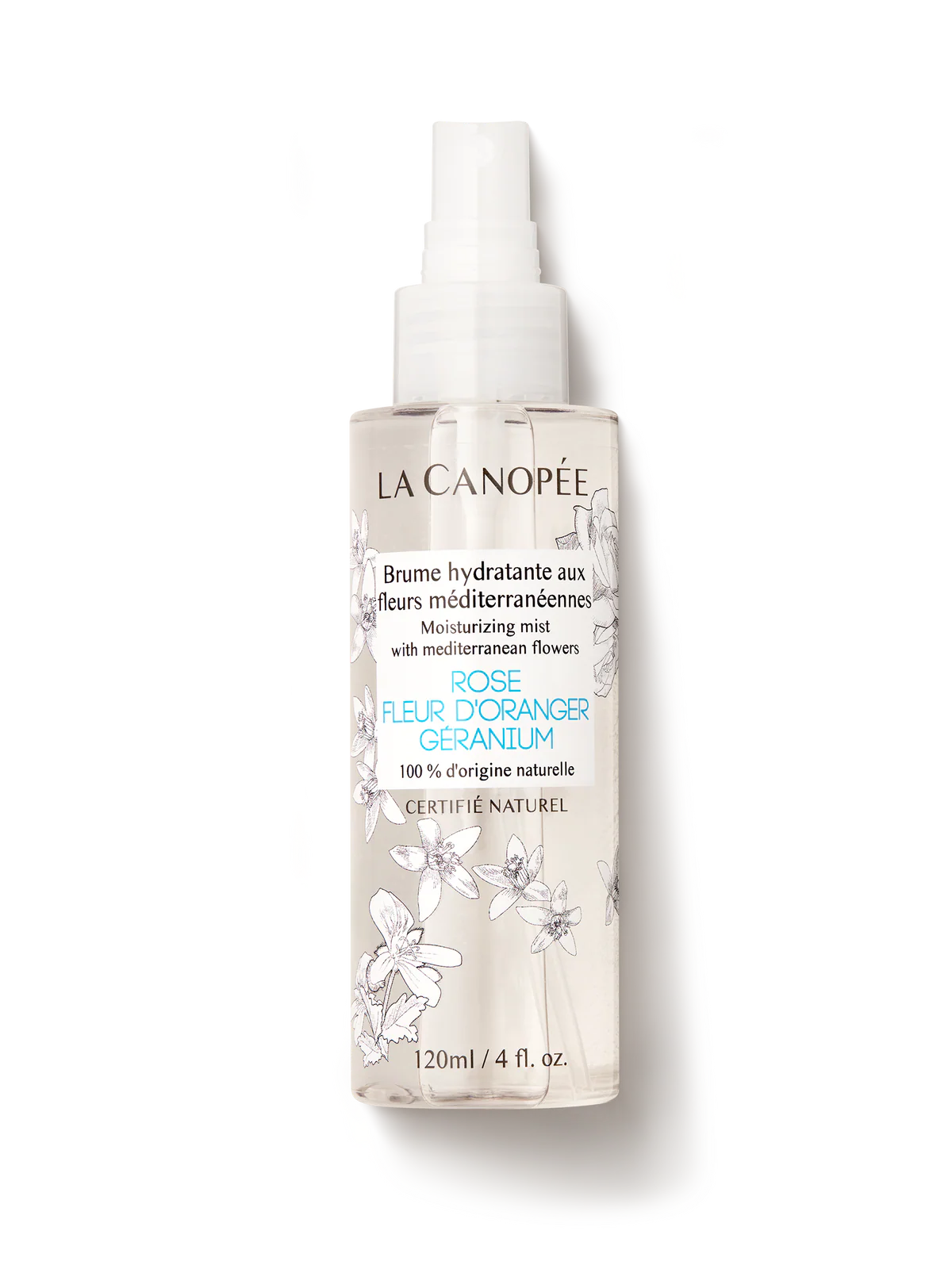 Brume hydratante aux fleurs méditéranéennes 120ml La Canopée
