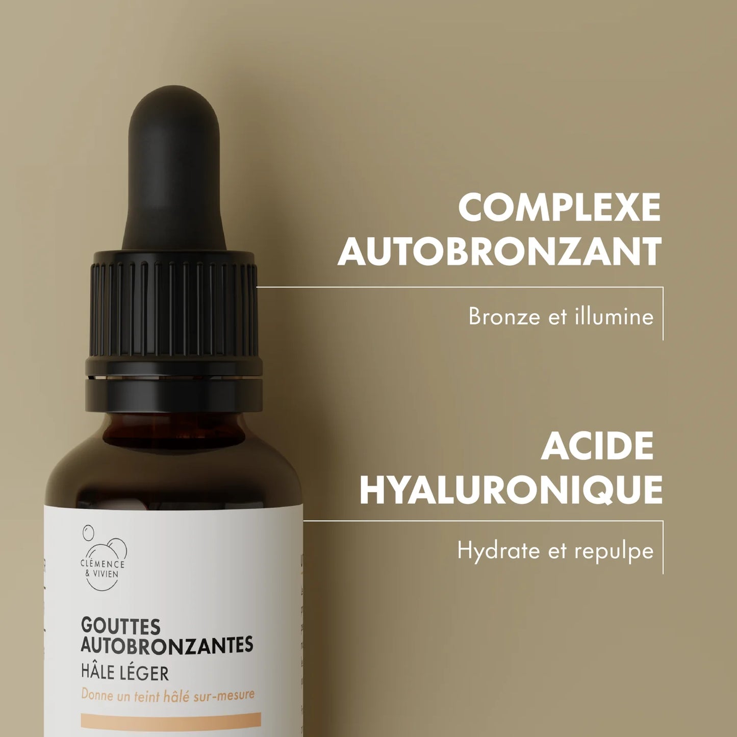 Gouttes autobronzantes 30ml Clémence & VIvien