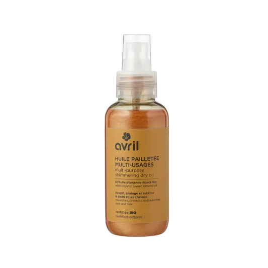 Huille pailletée multi-usages 100ml Avril