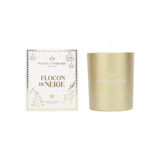 Bougie parfumée Flocon de neige 180g Plantes & Parfums
