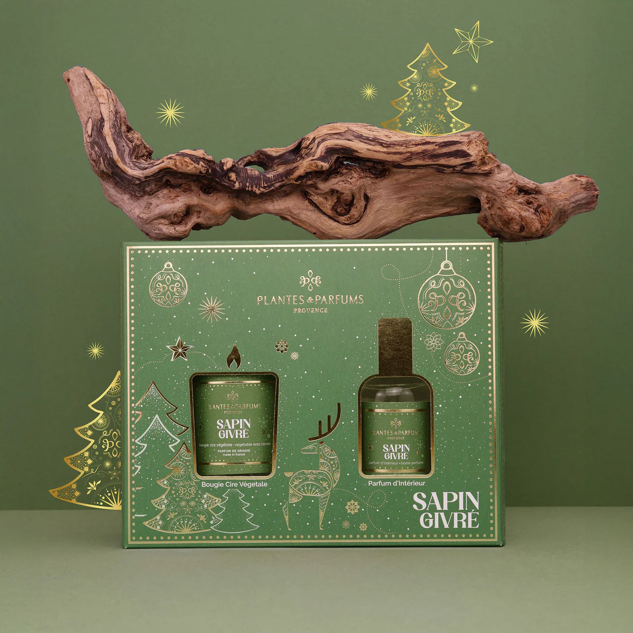 Coffret Sapin Givré Plantes & Parfums