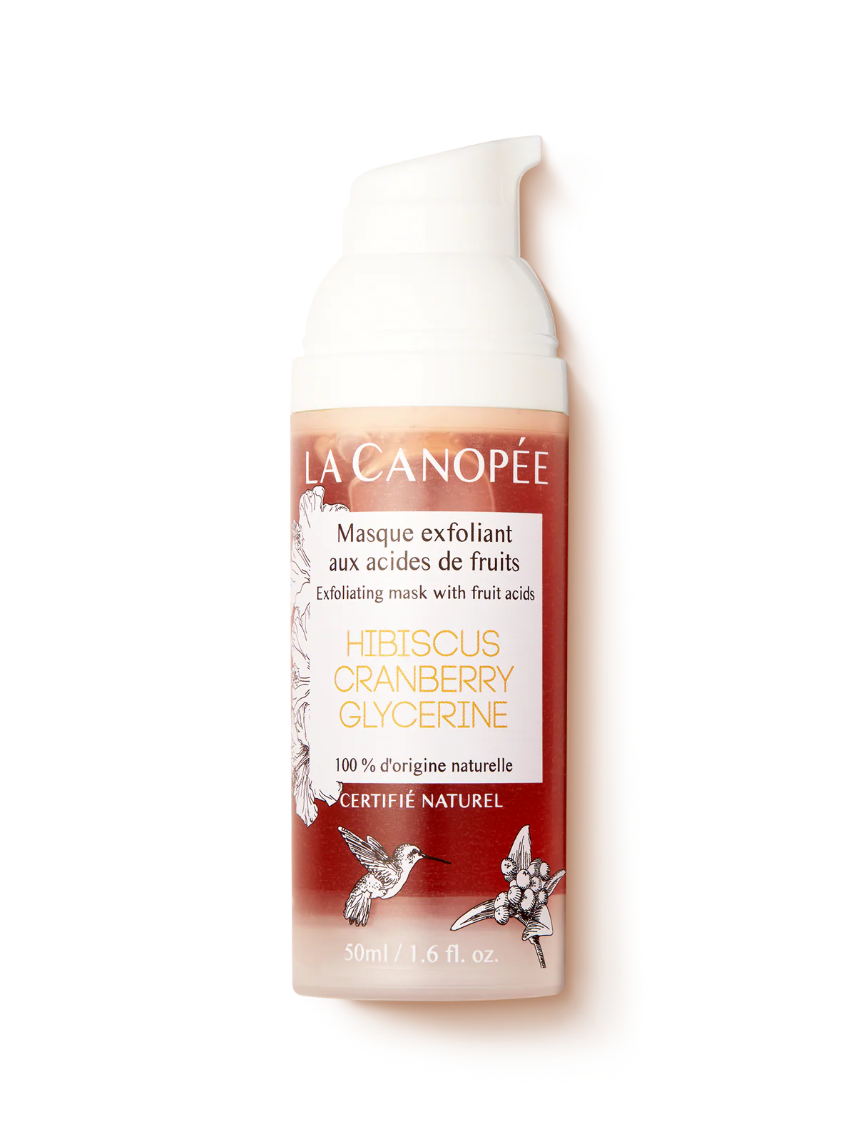 Masque exfoliant aux acides de fruit 50ml La Canopée