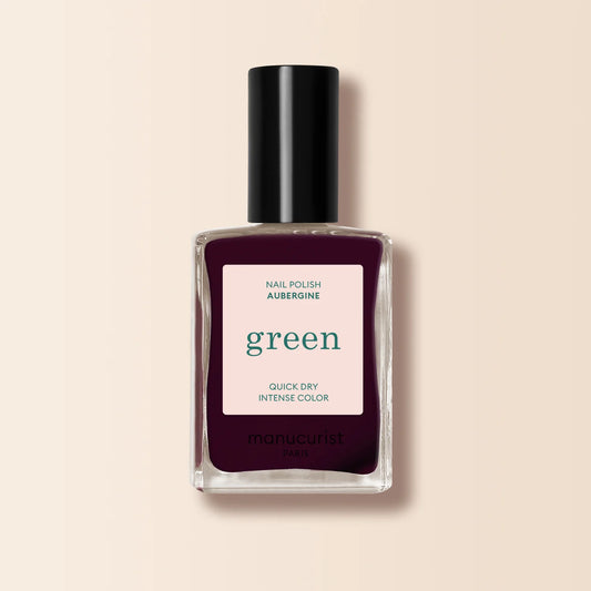 Vernis Aubergine 15ml Manucurist (vernis simple ou Green Flash)