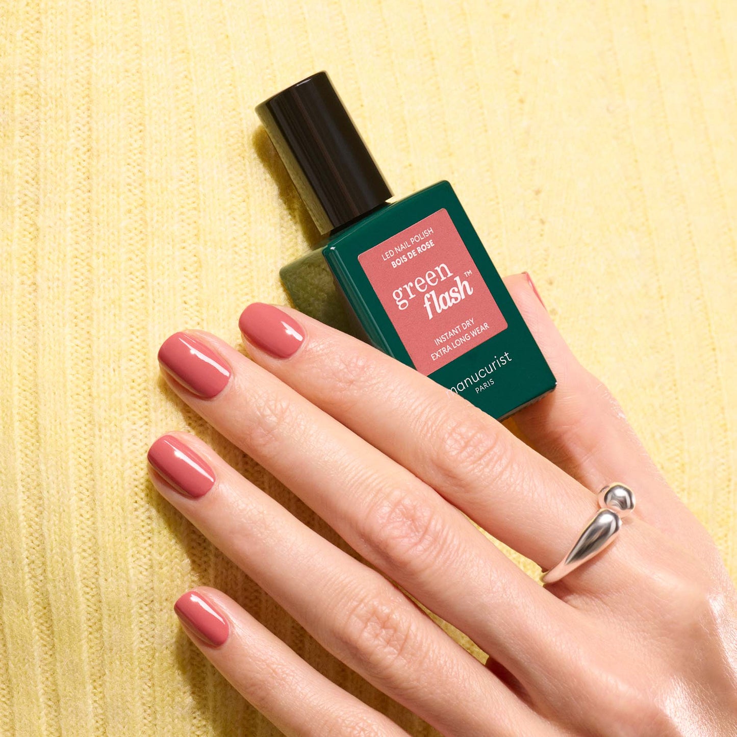 Vernis Aubergine 15ml Manucurist (vernis simple ou Green Flash)