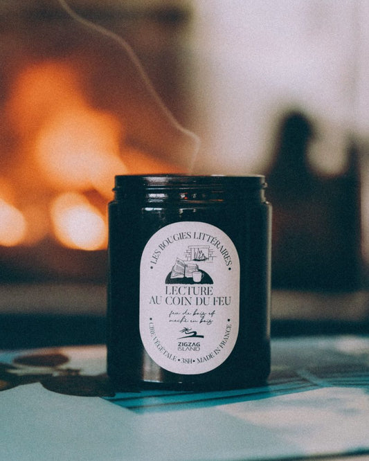 Bougie Lecture au coin du feu - ZIGZAG Island