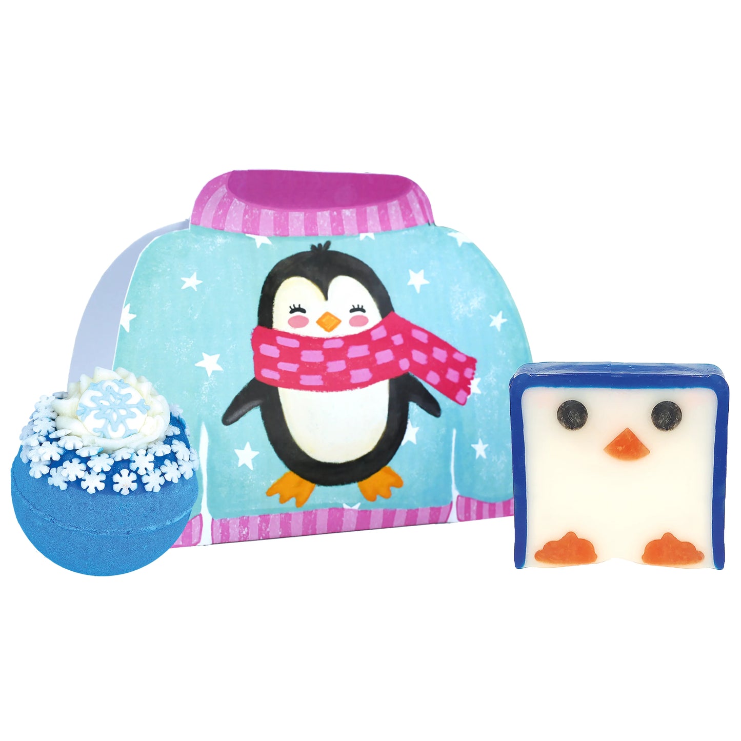 Coffret de Noël pour le bain Pingouin - Bomb Cosmetics