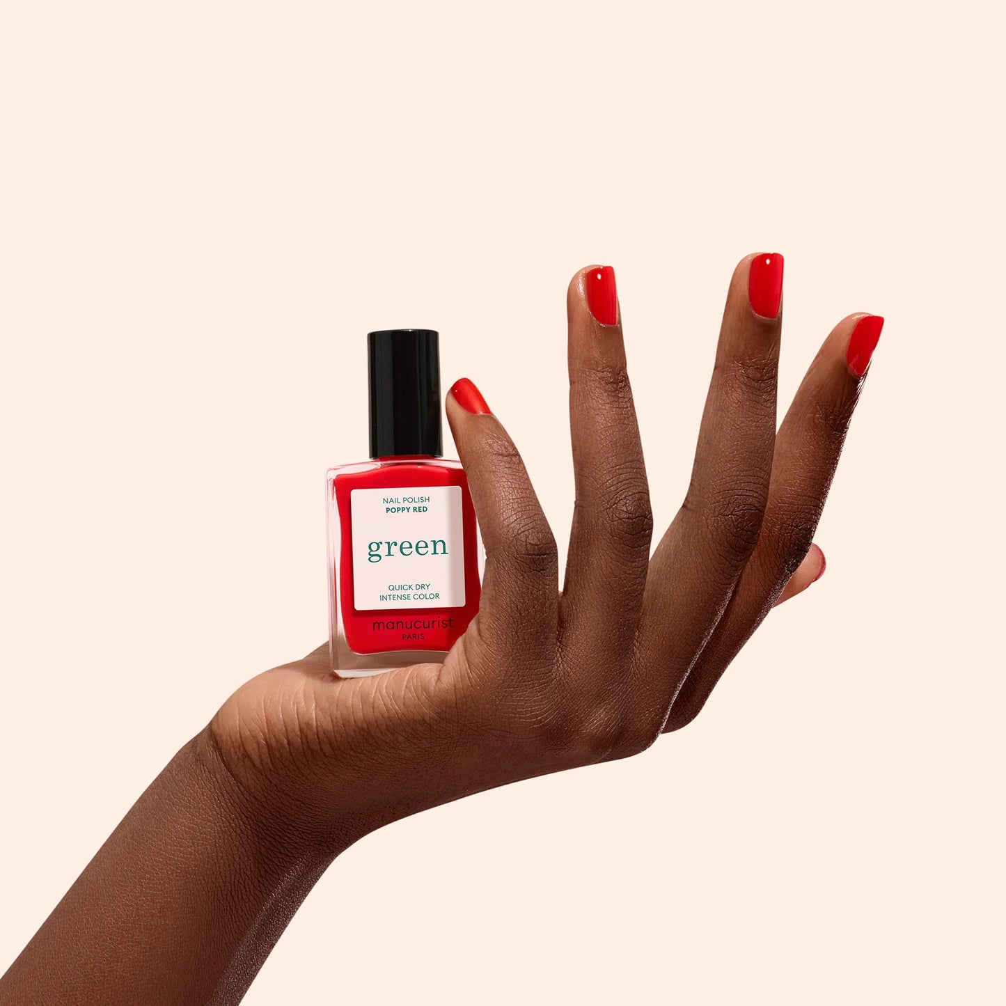 Vernis Poppy Red 15ml Manucurist (vernis simple ou Green Flash)