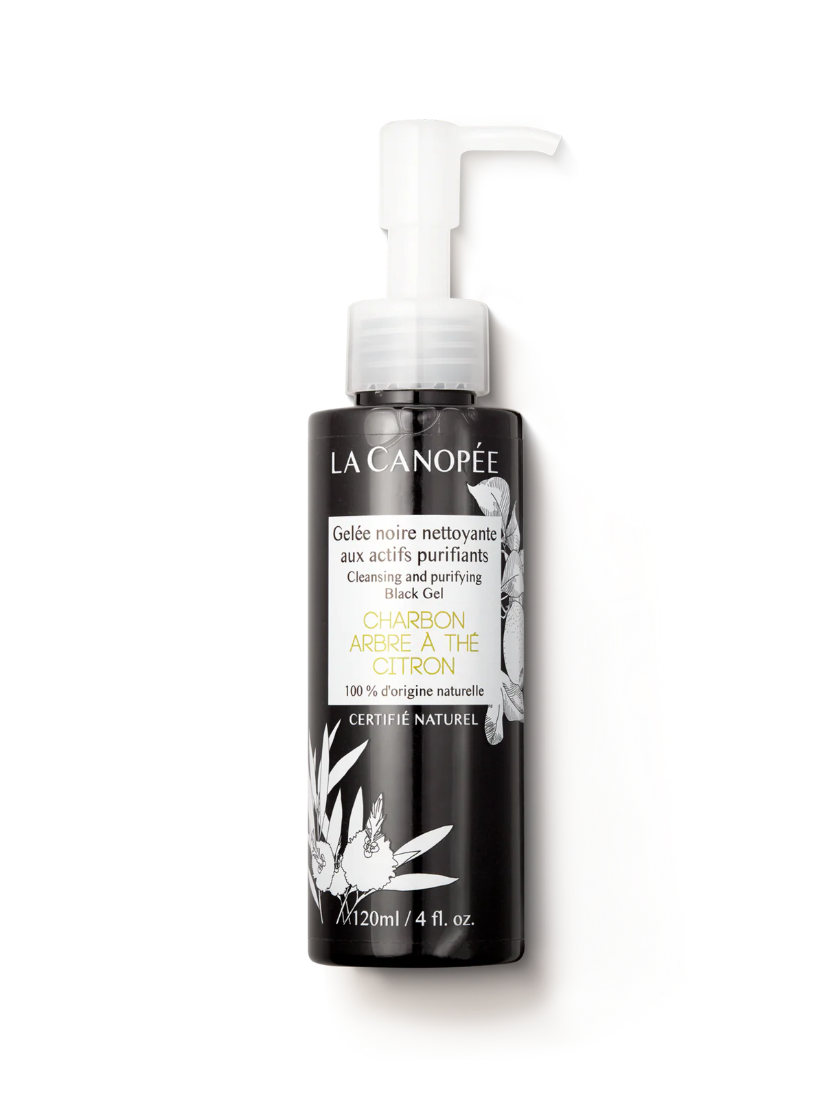 Gelée noire nettoyante aux actifs purifiants 120ml La Canopée