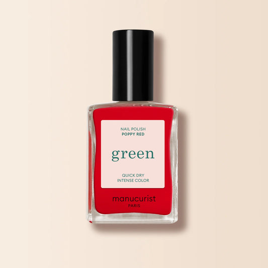 Vernis Poppy Red 15ml Manucurist (vernis simple ou Green Flash)