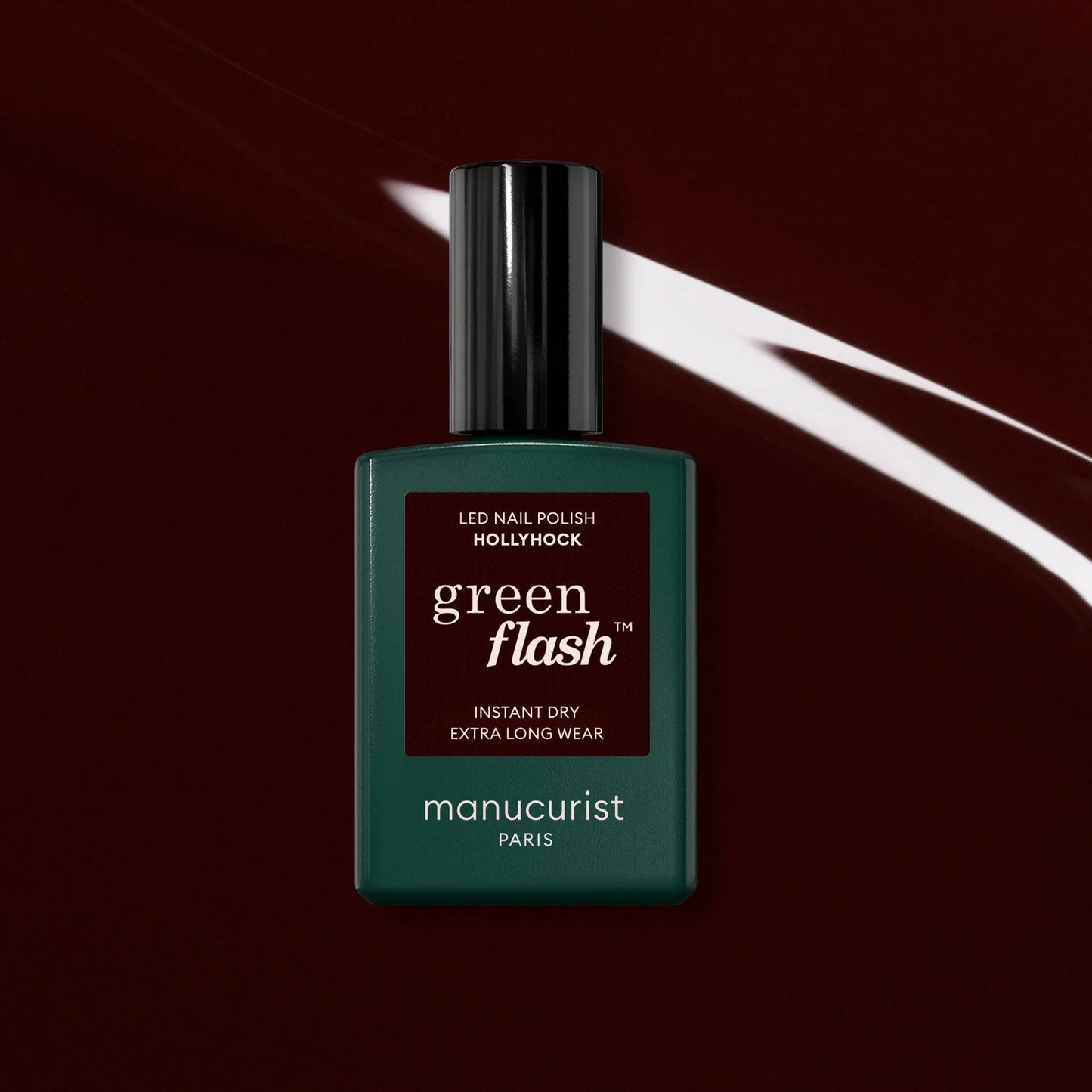 Vernis Hollyhock 15ml Manucurist (vernis simple ou Green Flash)